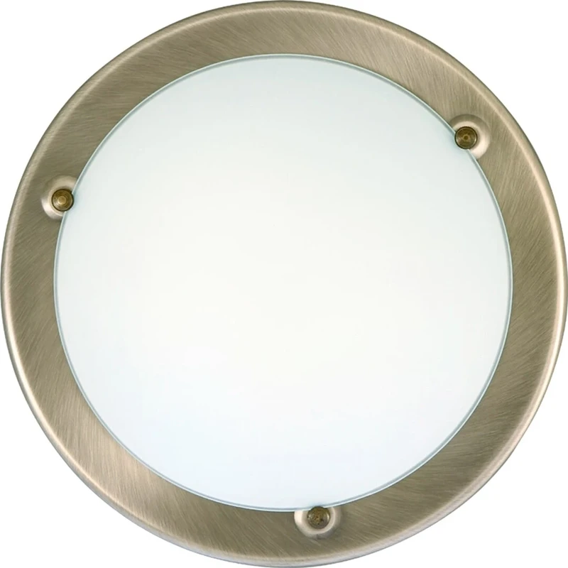Ceiling Lights Ufo – ceiling light in bronze with white glass, Ø380mm, 2×E27, IP20