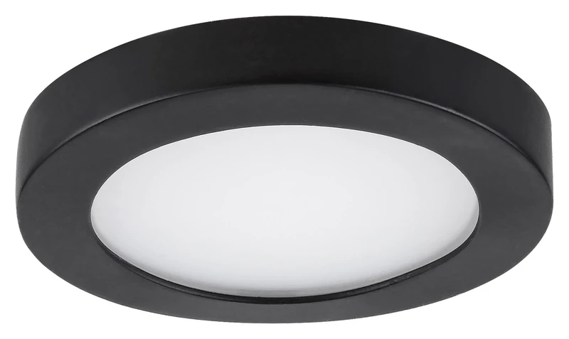 Coco – LED recessed downlight in black/white, Ø85mm, 3W, 4000K, IP44