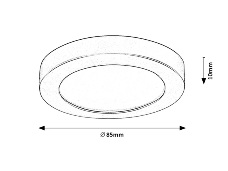 Coco – LED recessed lighting in silver, Ø85mm, 3W, 4000K, IP44