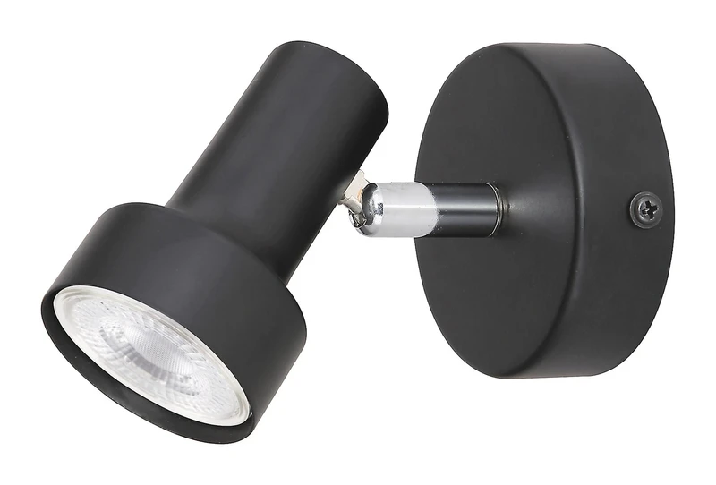 Спотове Konrad – LED спот в черен метал, 80×80мм, GU10, IP20