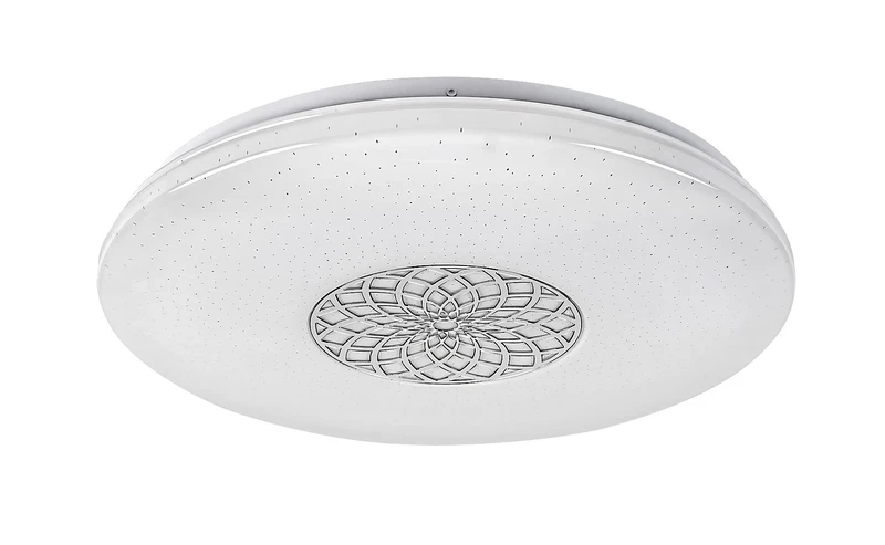 Ophelia – smart LED ceiling light in chrome/white, Ø395mm, 24W, 3000-6500K, RGB, WiFi