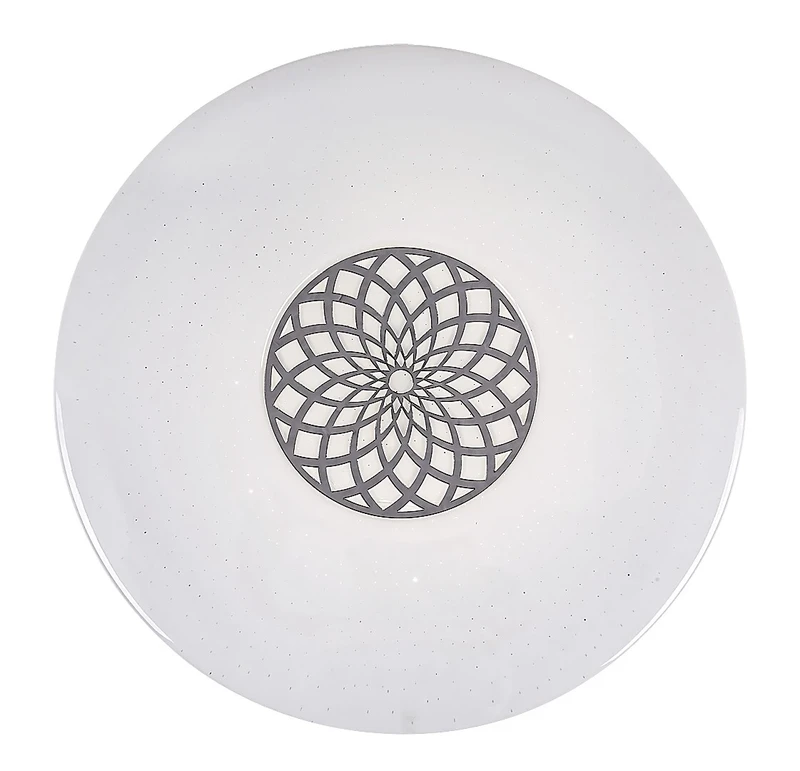 Ophelia – smart LED ceiling light in chrome/white, Ø395mm, 24W, 3000-6500K, RGB, WiFi