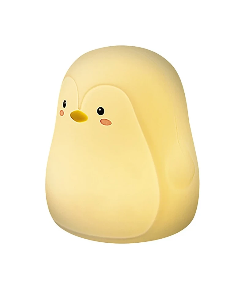 Children's Lighting Baloo – LED children's night lamp penguin in white, Ø111mm, 0.4W, 3000K, RGB