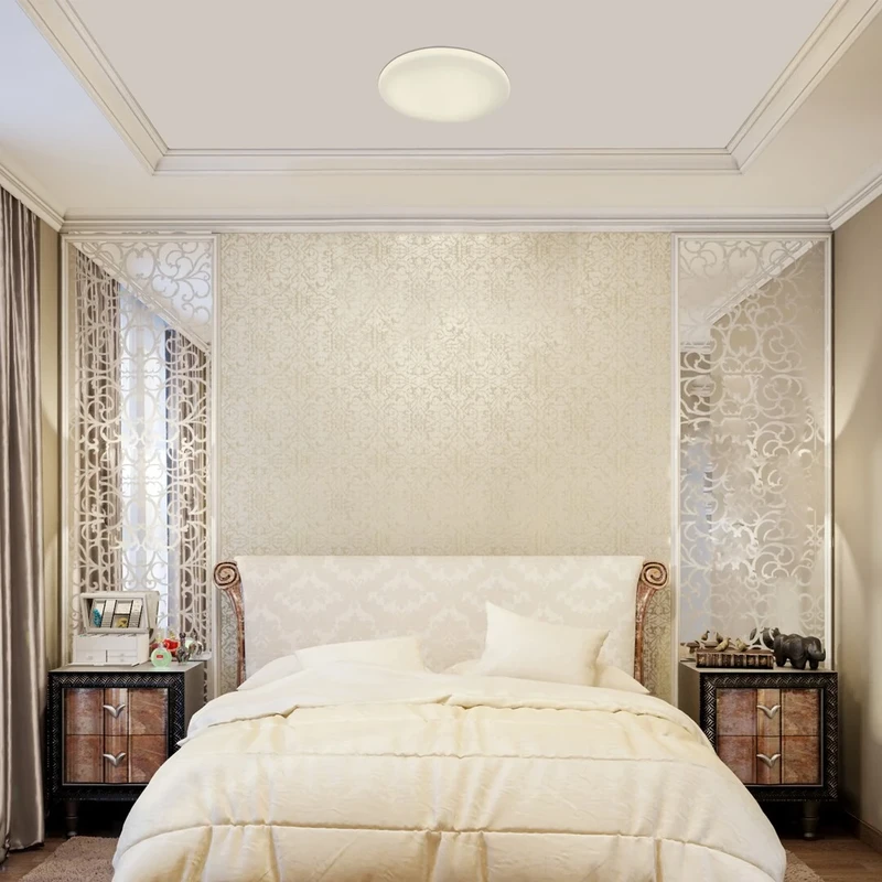 Danny – LED ceiling light in white, Ø400mm, 36W, 3000-6500K, dimmable with remote