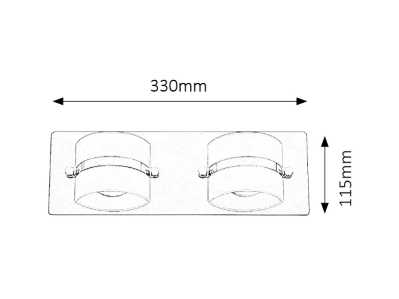 Tony – LED осветление за баня в хром с опалово стъкло, 330мм, 10W, 4000K