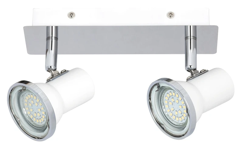 Steve – LED осветление за баня в бяло/хром, 240мм, 2×4.5W, 4000K, IP44