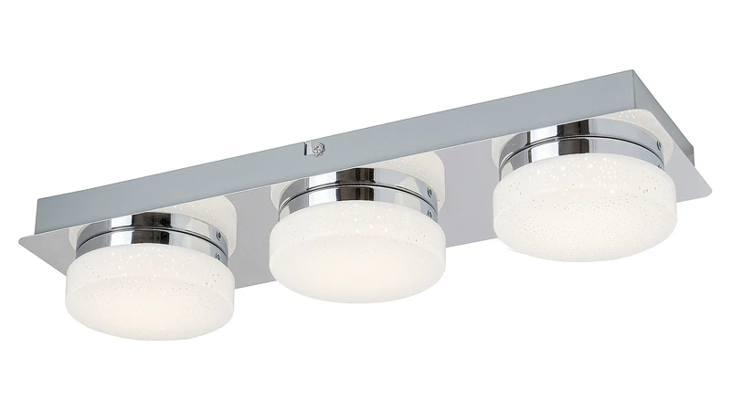 LED Ceiling Lights Hilary – LED spotlight in chrome with white ceiling lights, 430mm, 15W, 4000K