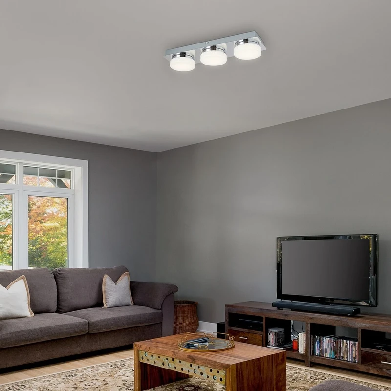 Hilary – LED spotlight in chrome with white ceiling lights, 430mm, 15W, 4000K