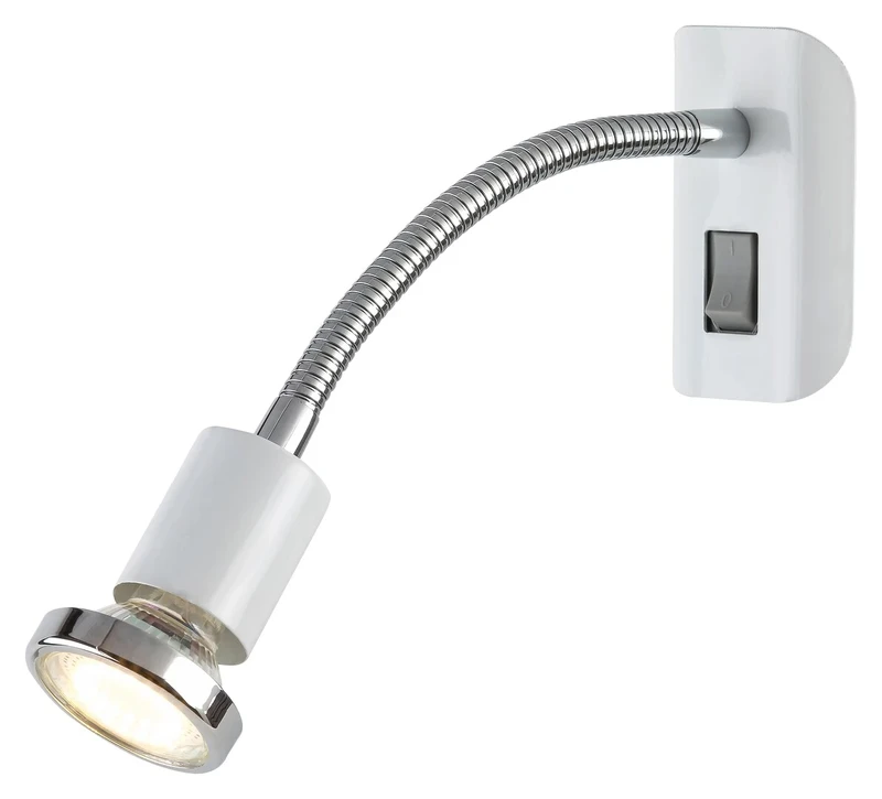 Spotlights Dobra – LED spotlight in white, 70×245mm, 4.5W, 3000K, GU10