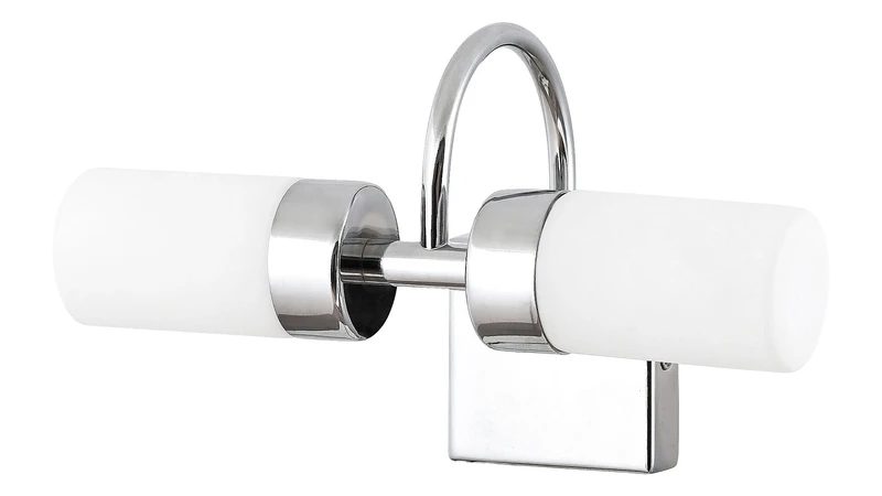 Betty – LED wall light for bathroom in chrome with opal glass, 260mm, 8W, 4000K, IP44
