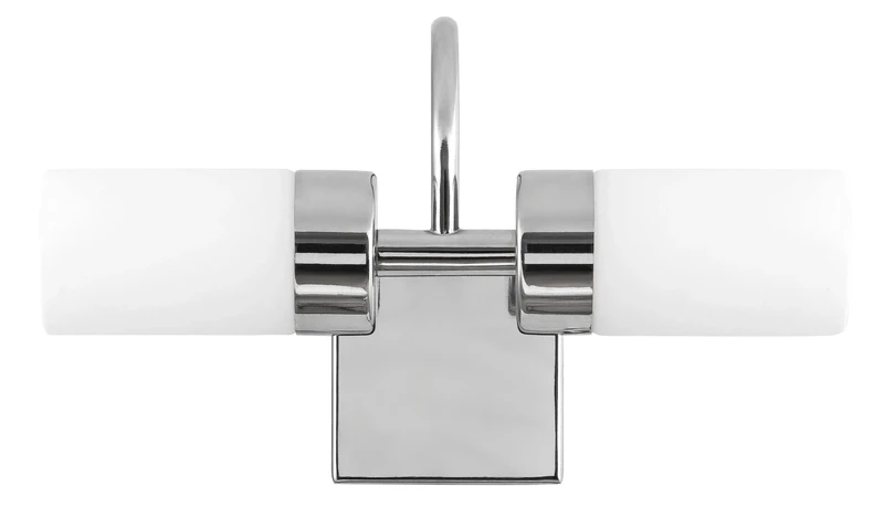 Betty – LED wall light for bathroom in chrome with opal glass, 260mm, 8W, 4000K, IP44