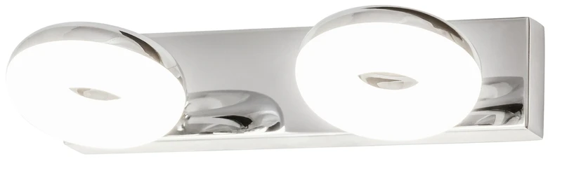 Bathroom Lighting Beata – LED ceiling light for bathroom in chrome with white shade, 250mm, 10W, 4000K, IP44