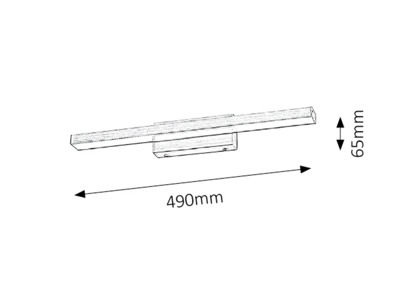 John – LED осветление за баня в бронз, 486мм, 12W, 4000K, IP44