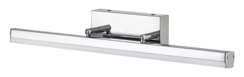 Silas – LED аплик за баня в хром с бял абажур, 627мм, 18W, 4000K, IP44