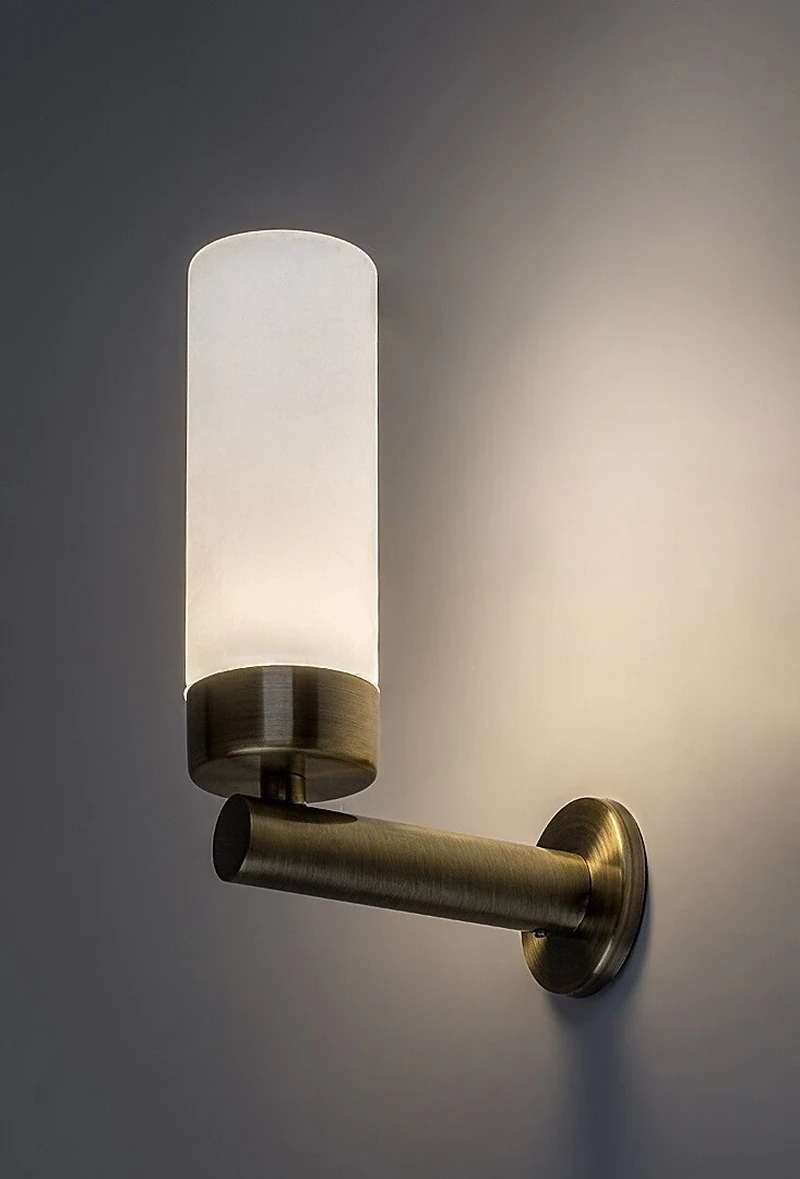 Betty – LED лампа за баня в бронз с бяло стъкло, 200мм, 4W, 4000K, IP44