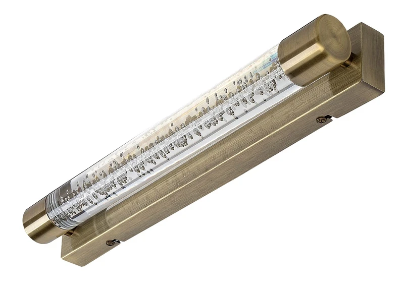 Abbey – LED wall light for bathroom in antique bronze, 400mm, 10W, 3000K, IP44