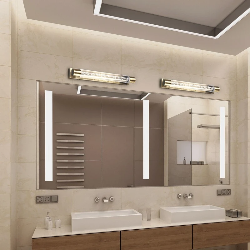 Abbey – LED wall light for bathroom in antique bronze, 400mm, 10W, 3000K, IP44
