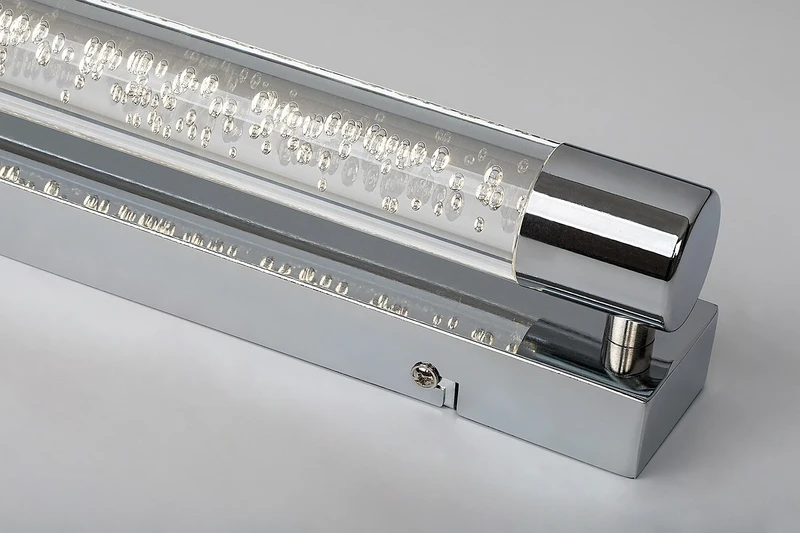 Abbey – LED wall light for bathroom in chrome, 400mm, 10W, 4000K, IP44
