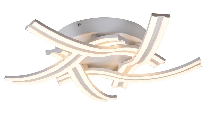 LED плафони Tulio – LED плафон в бяло, Ø550мм, 60W, 3000K
