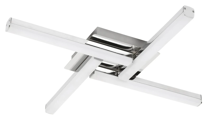 Antonia – LED плафон за баня в хром с бял абажур, 610мм, 24W, 4000K, IP44