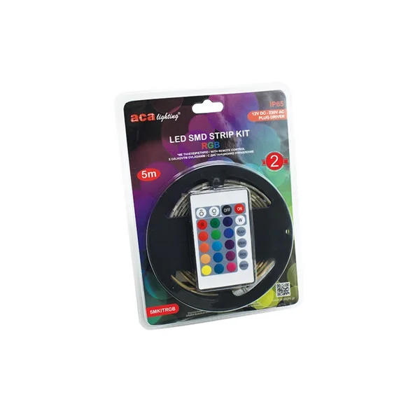Комплекти LED ленти 5MKITRGB – ACA LED лента, 230V AC, IP65