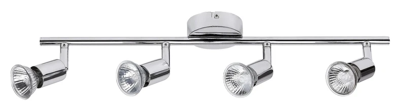 LED Ceiling Lights Norton – LED spotlight ceiling light in chrome, 4×GU10, 500×80mm, IP20