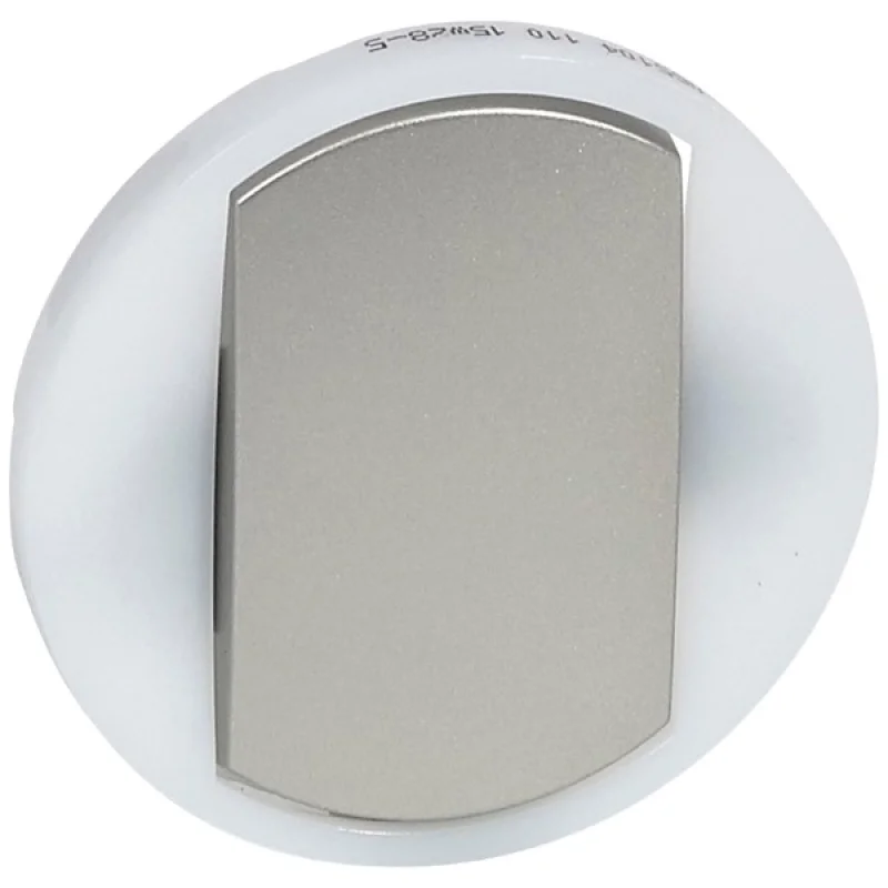 Legrand Лицева плочка за ключ и бутон с ореол Титан - Legrand Celiane 65104