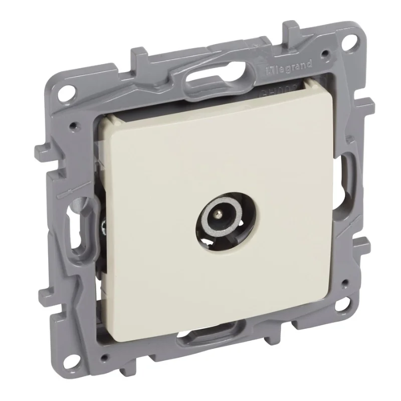 Legrand Розетка TV мъжка преходна без крачета 14dB Крем /до изчерпване/ - Legrand Niloe 664653