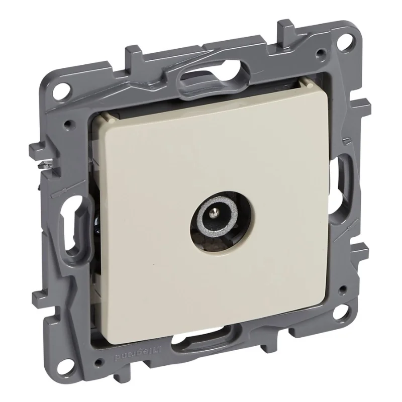 Legrand Розетка TV мъжка крайна 5dB Крем /до изчерпване/ - Legrand Niloe 664655
