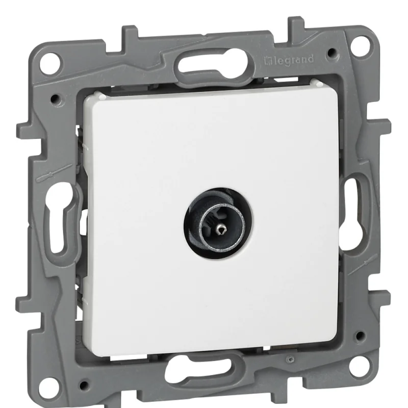 Legrand Розетка TV мъжка схема звезда 1dB Бял /до изчерпване/ - Legrand Niloe 664751