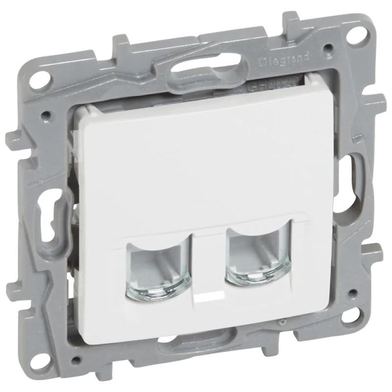 Legrand Telephone outlet 2xRJ11 White - Legrand Niloe 664770