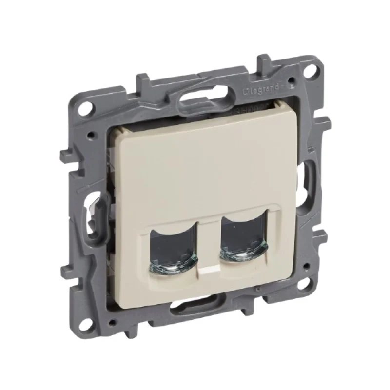 Legrand Outlet 2xRJ45 Cat. 6 UTP Cream /while stocks last/ - Legrand Niloe 664874