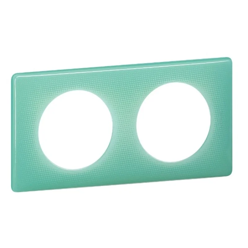 Frame 2x 50's turquoise (Green turquoise) - Legrand Celiane 66642