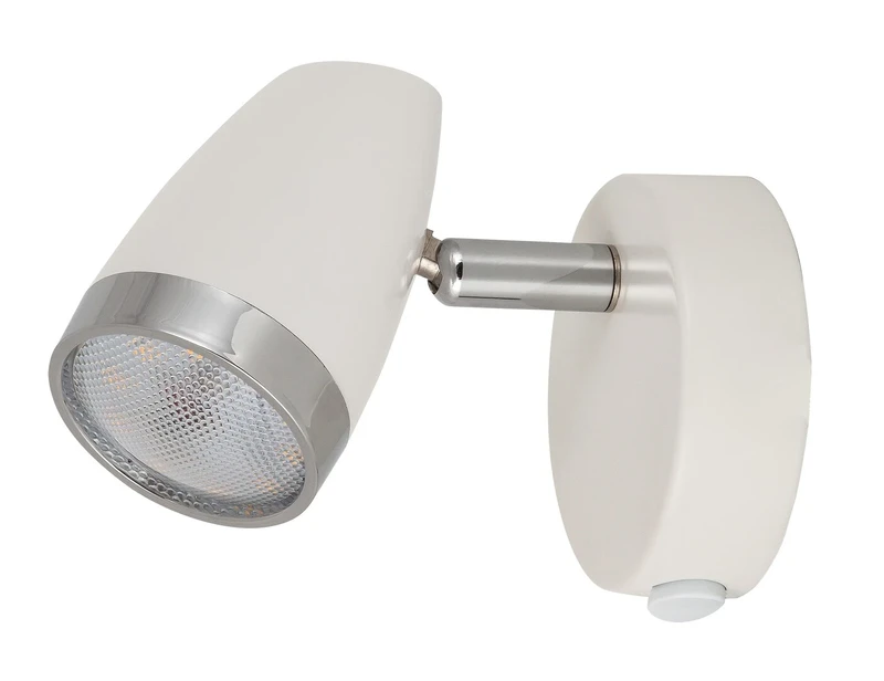 Karen – LED спот за стена в бяло с хром, 80×100мм, 4W, 3000K