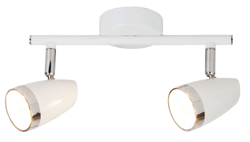 Спотове Karen – LED спот в бяло с 2 регулируеми глави, 255мм, 8W, 3000K