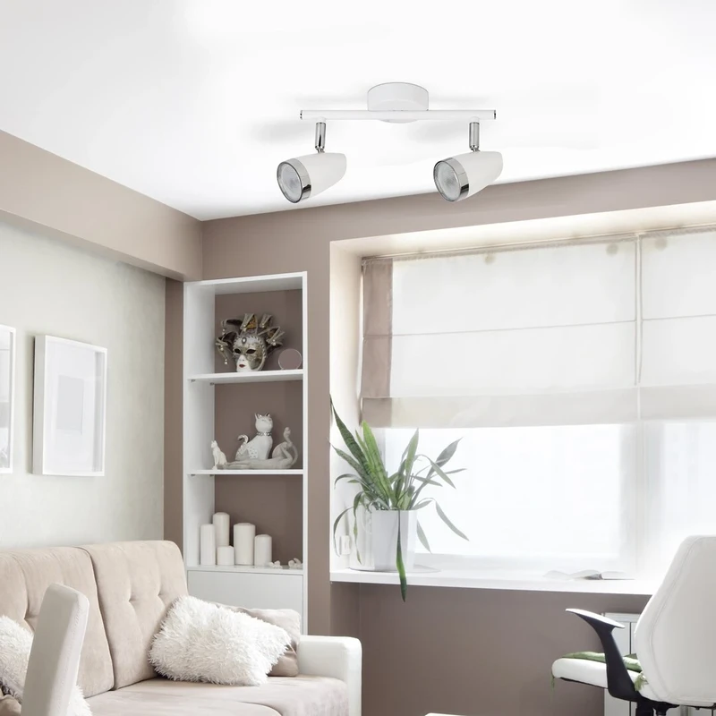 Karen – LED спот в бяло с 2 регулируеми глави, 255мм, 8W, 3000K