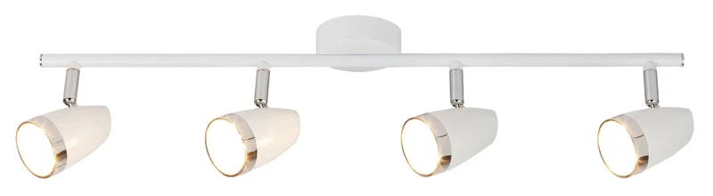 Spotlights Karen – LED spotlight in white with 4 adjustable heads, 605mm, 16W, 3000K