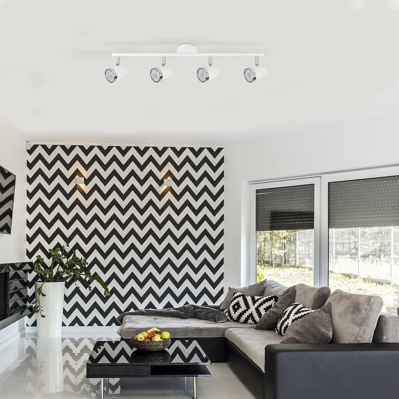 Karen – LED spotlight in white with 4 adjustable heads, 605mm, 16W, 3000K