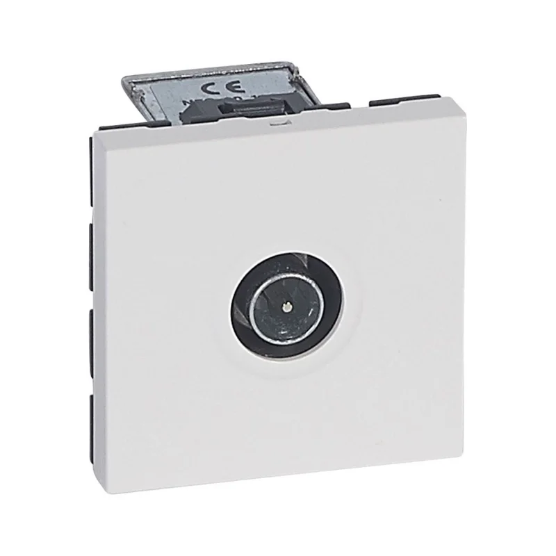Legrand Розетка TV крайна 9.52 mm 10dB 2М Бял - Legrand Mosaic 677138