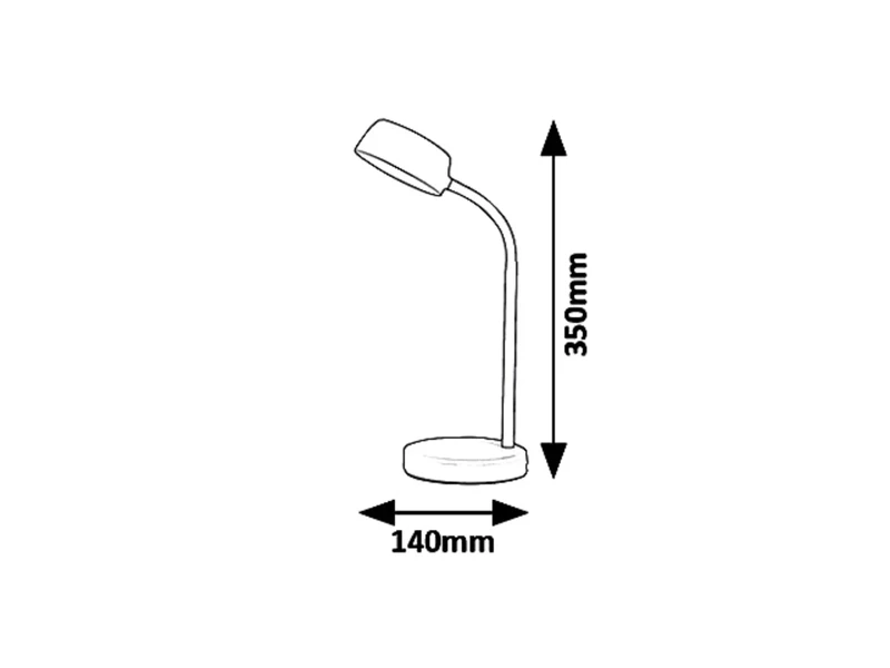 Berry – LED настолна лампа в бяло, 140×350мм, 4.5W, 4000K