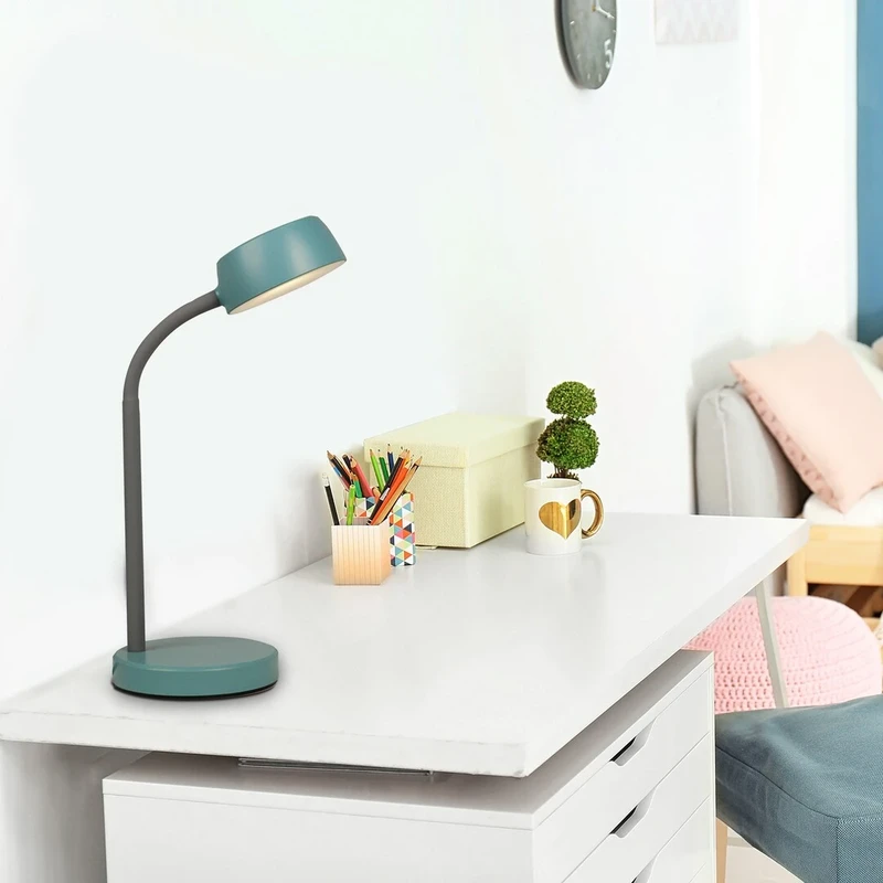 Berry – LED table lamp in blue, 140×350mm, 4.5W, 4000K