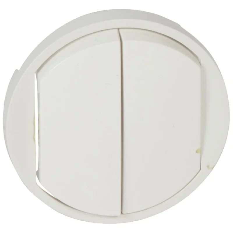 Legrand Face plate for double switch and push button White - Legrand Celiane 68002