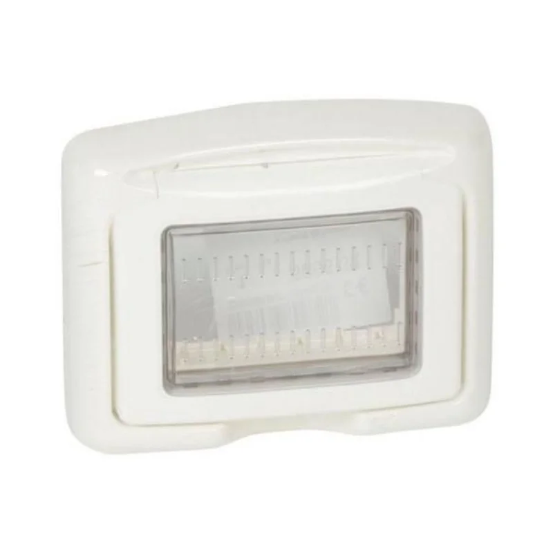 Адаптор 3М с прозрачен капак за модули Mosaic IP55 Бял Plexo - Legrand Mosaic 680632