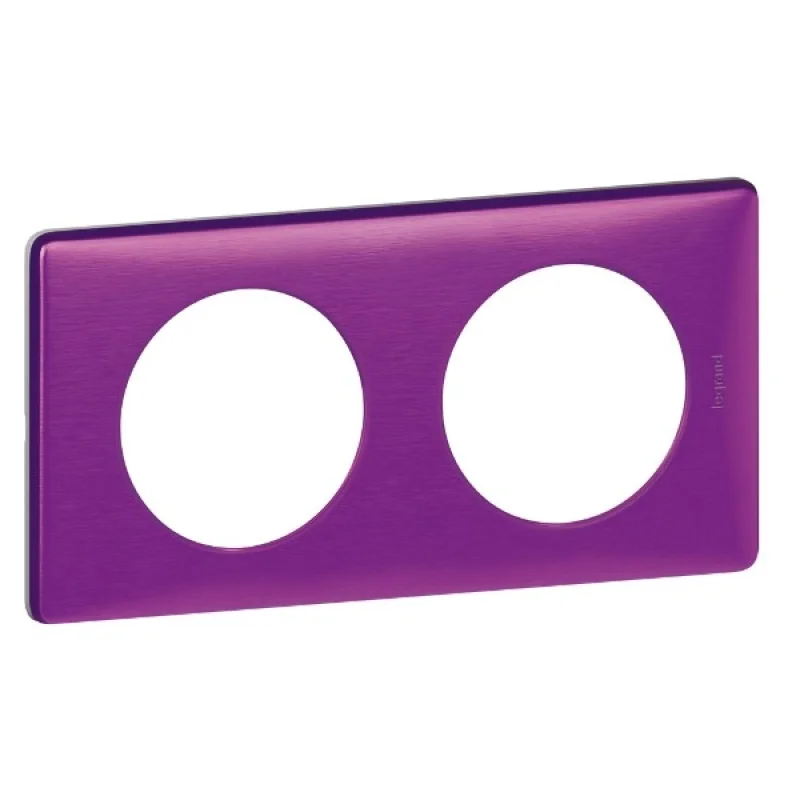 Legrand Frame 2x Violet irisé (Violet) - Legrand Celiane 68712