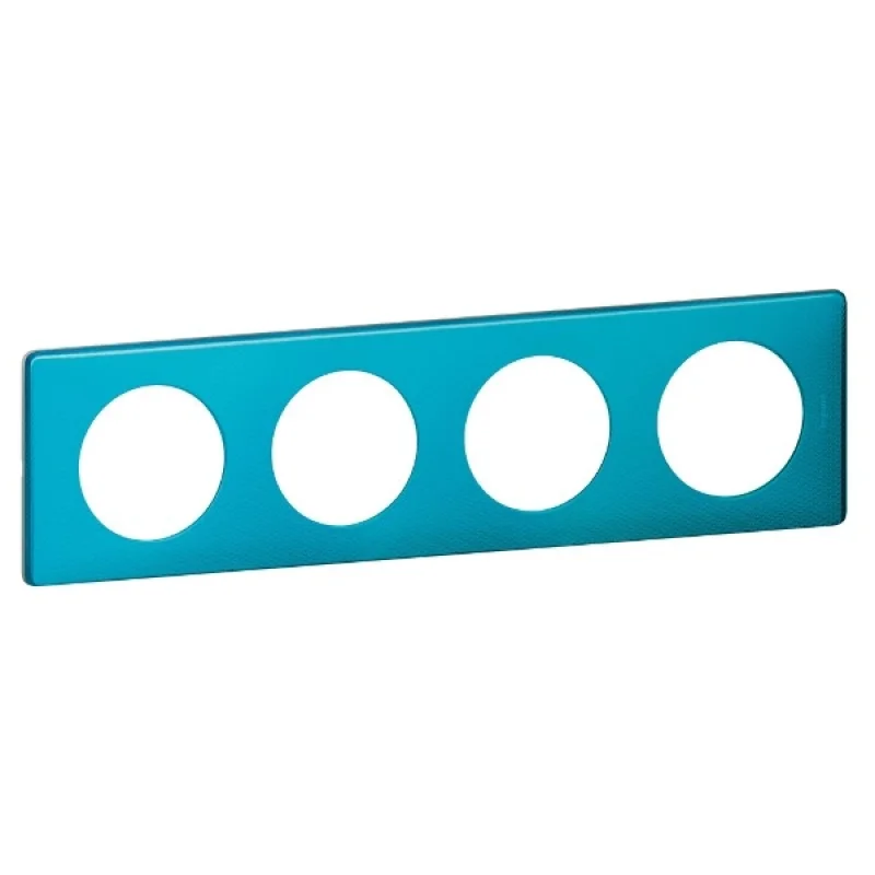 Legrand Frame 4x Blue Snake (Blue turquoise) - Legrand Celiane 68774