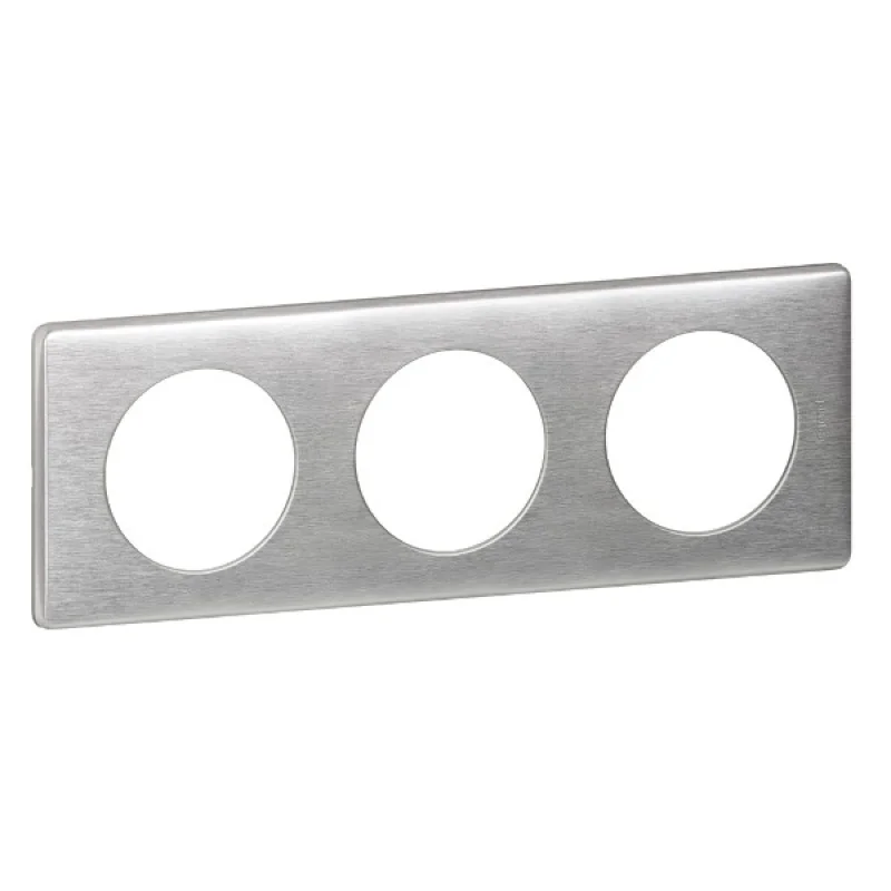Legrand Frame 3x Aluminium (Aluminium) - Legrand Celiane 68923