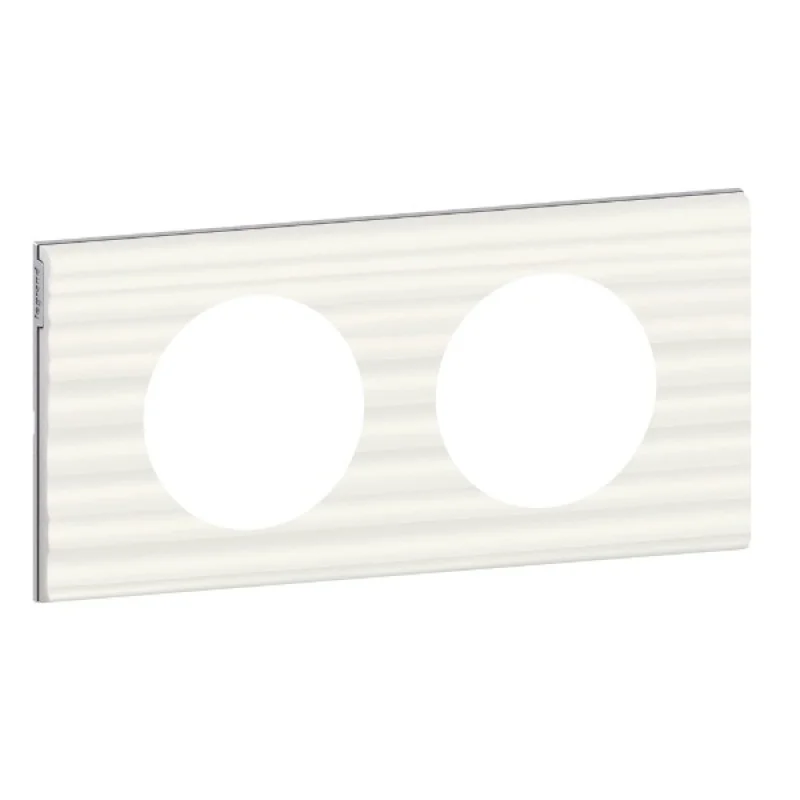 Legrand Рамка 2х Corian® Cannelé (Бял Corian) - Legrand Celiane 69012