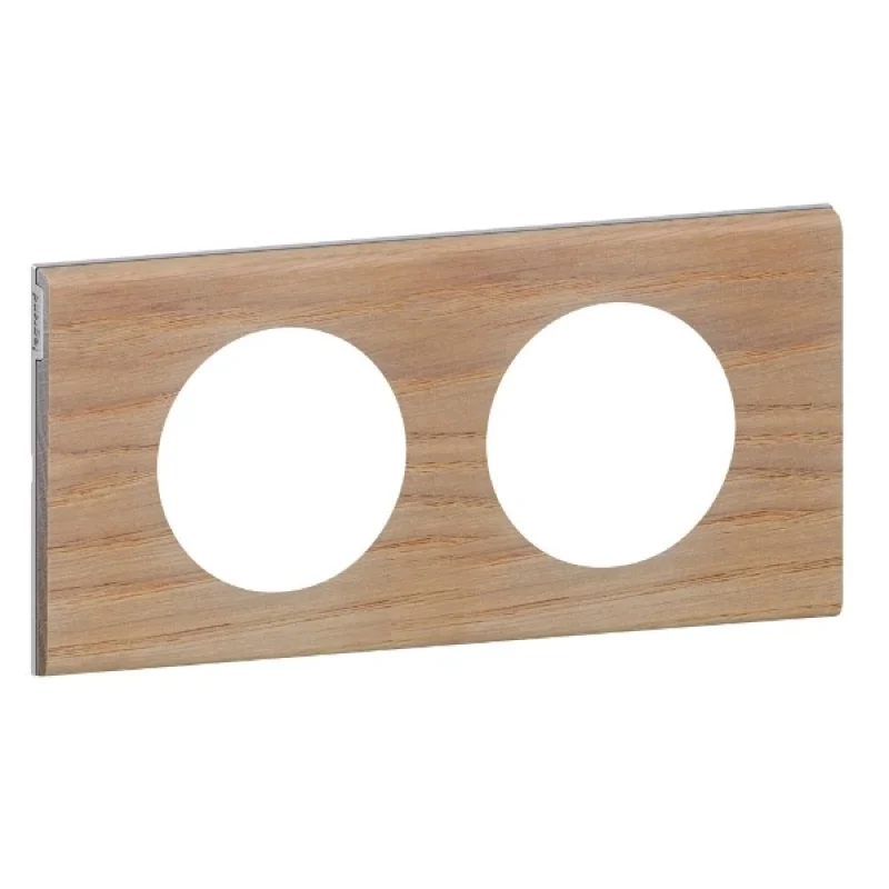 Legrand Frame 2x Chêne blanchi (Oak) - Legrand Celiane 69052