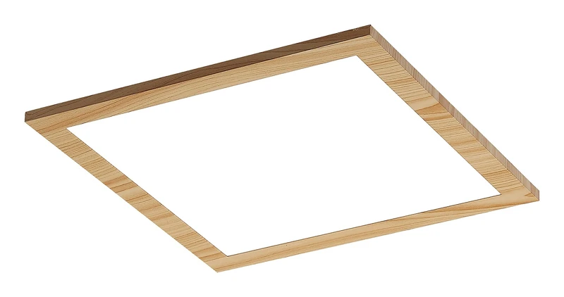 LED Ceiling Lights Almond – LED ceiling light in colour beech with white shade, 295×295mm, 12W, 4000K