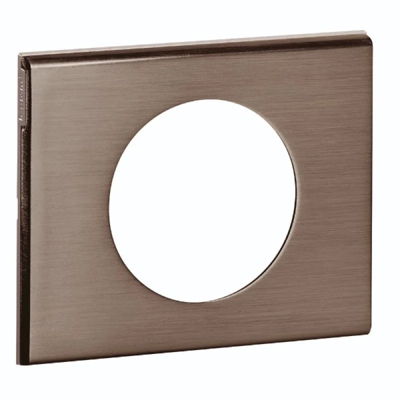 Legrand Frame 1x Inox Brossé (Steel) - Legrand Celiane 69101